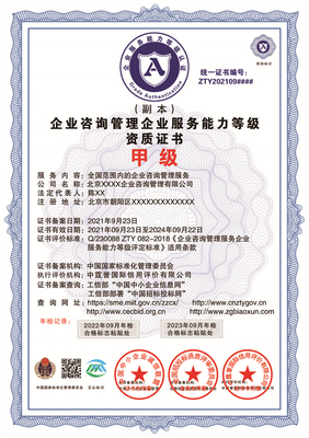 一级企业管理咨询资质 企业咨询管理服务的专业认证与价值